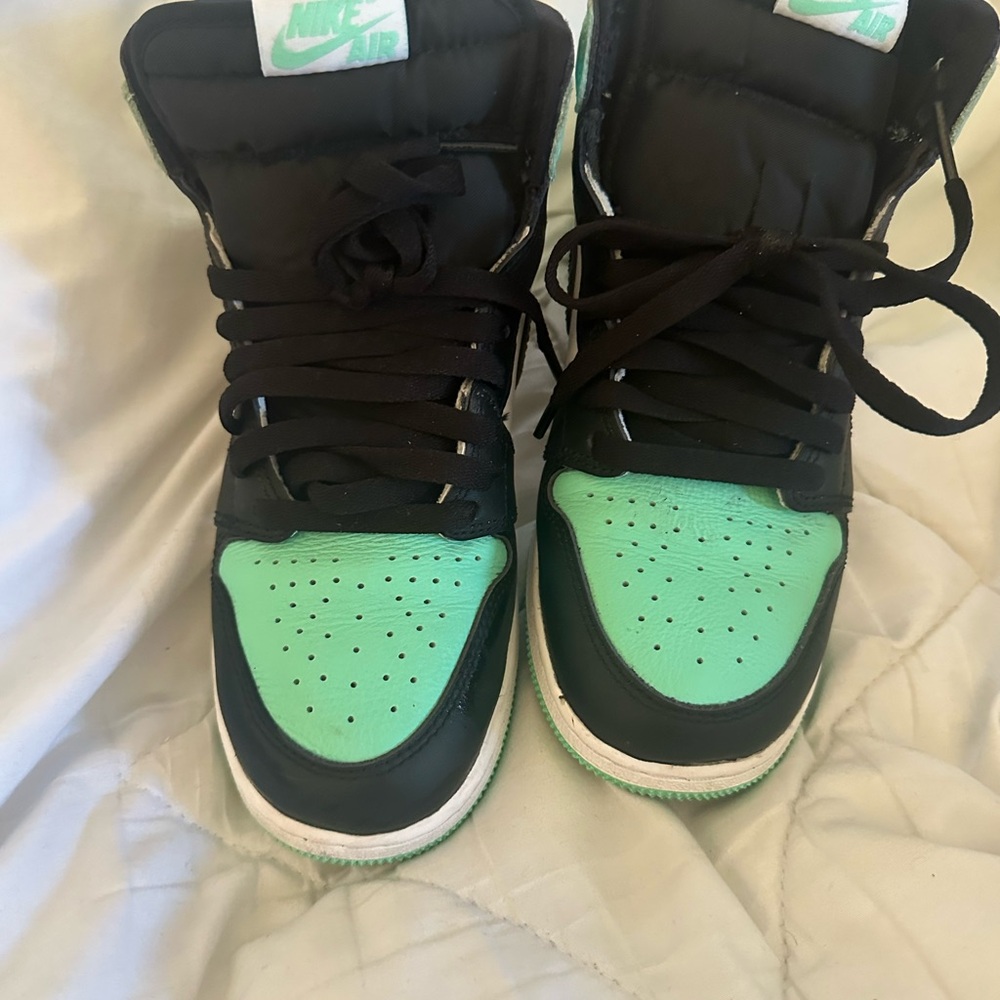 Nike Air Black and Mint Sneakers